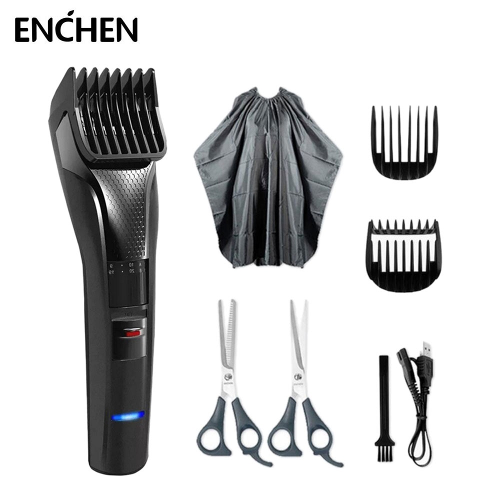 ENCHEN, cortapelos eléctrico para hombres, para uso doméstico, , recortadora de pelo, cortapelos, recortadora de esquina, máquina de afeitar