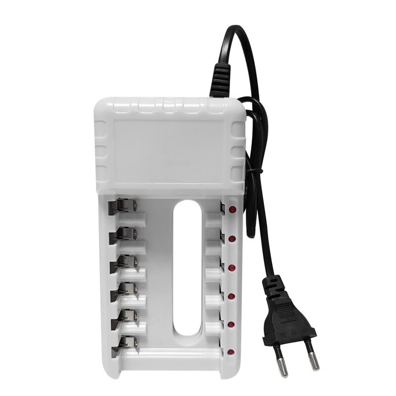 PUJIMAX 6 Slots Batteries Charger AA / AAA Ni-MH / Ni-Cd Batteries Rechargeable Battery EU Plug universal battery charger: Default Title