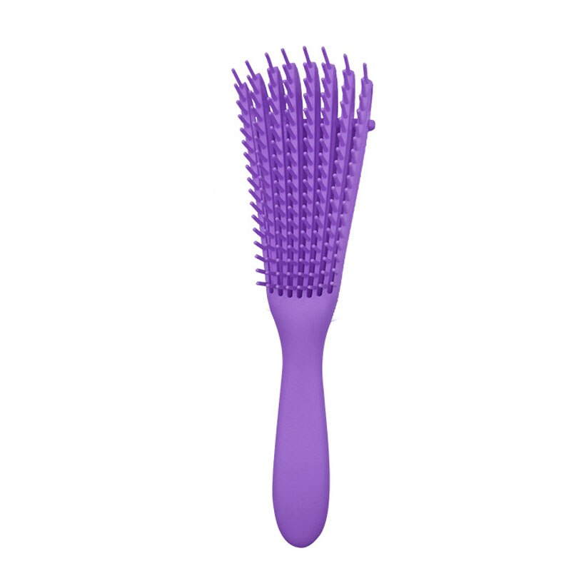 Démêler brosse à cheveux cuir chevelu Massage peigne à cheveux femmes démêlant brosse à cheveux pour bouclés soins des cheveux Salon maison coiffure peigne de coiffure: 24.5 7.5cm  A