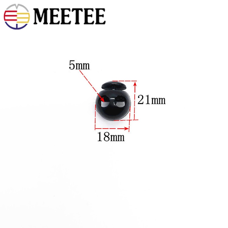 20pcs 18X21mm Plastic Stopper Hat Cord End Cord Lock Spring Elasticity Adjustment Buttons DIY Clothing Decor Rope Buckle DS014