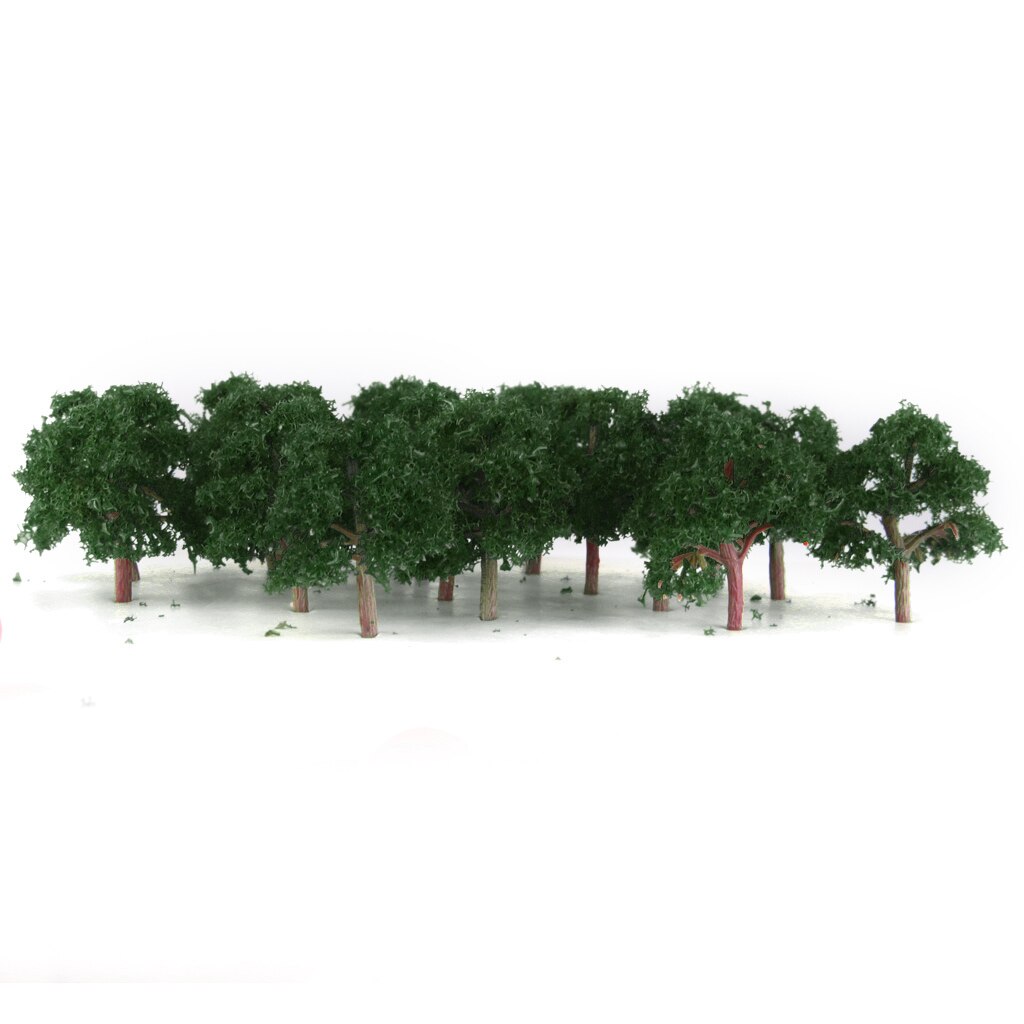 25pcs Plastic Model Tree, Forest Greenery Plants Z Gauge Building Park Garden Miniature Landscape Wargame Scenery Supplies