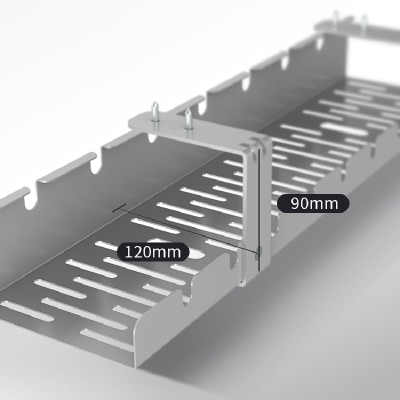 Universal Sturdy Cold Steel Cable Organizers Power Supplies Management Tray Under the Tabletop
