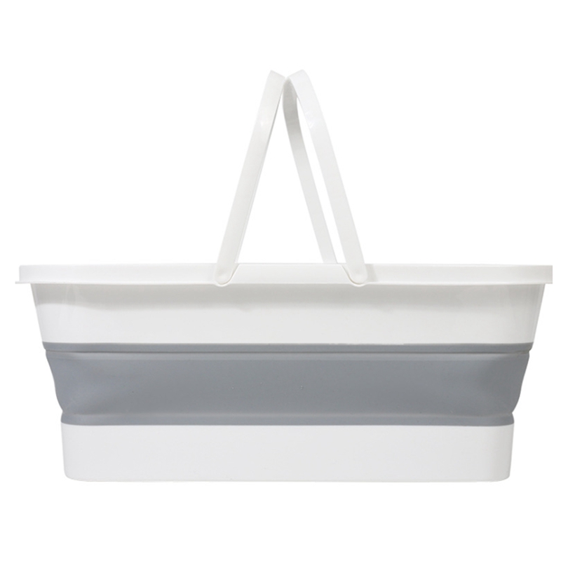 Cleaning Handle Bucket, Rectangular Storage Caddy, Wash Bucket Wash Bucket with Handle Folding Floor Mop Cleaning: Default Title