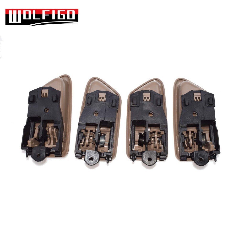 WOLFIGO adecuado a Toyota Camry 1997-2001 manija de puerta interior trasera derecha delantera izquierda 69278-08010,69206-AA010, 69205AA010