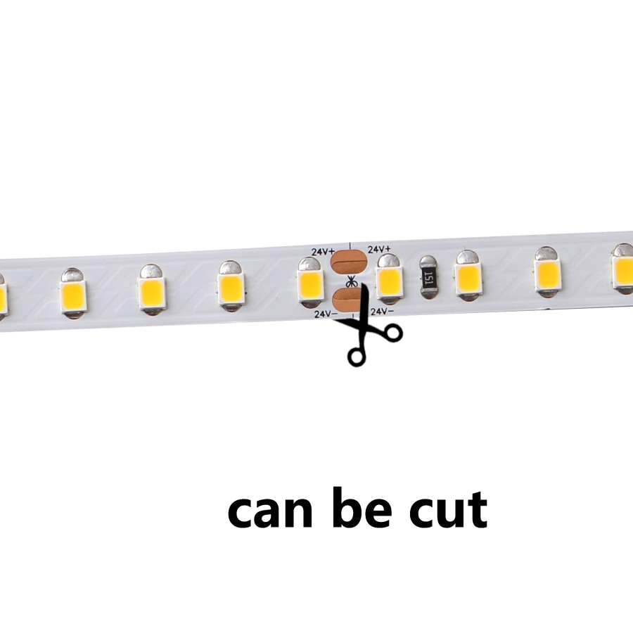 DC 5V 12V 24V SMD 2835 Led Strip Licht 5m Wit LED Strip Tape Niet Waterdicht lamp Licht Strips Keuken Home Decor TV Ledstrip