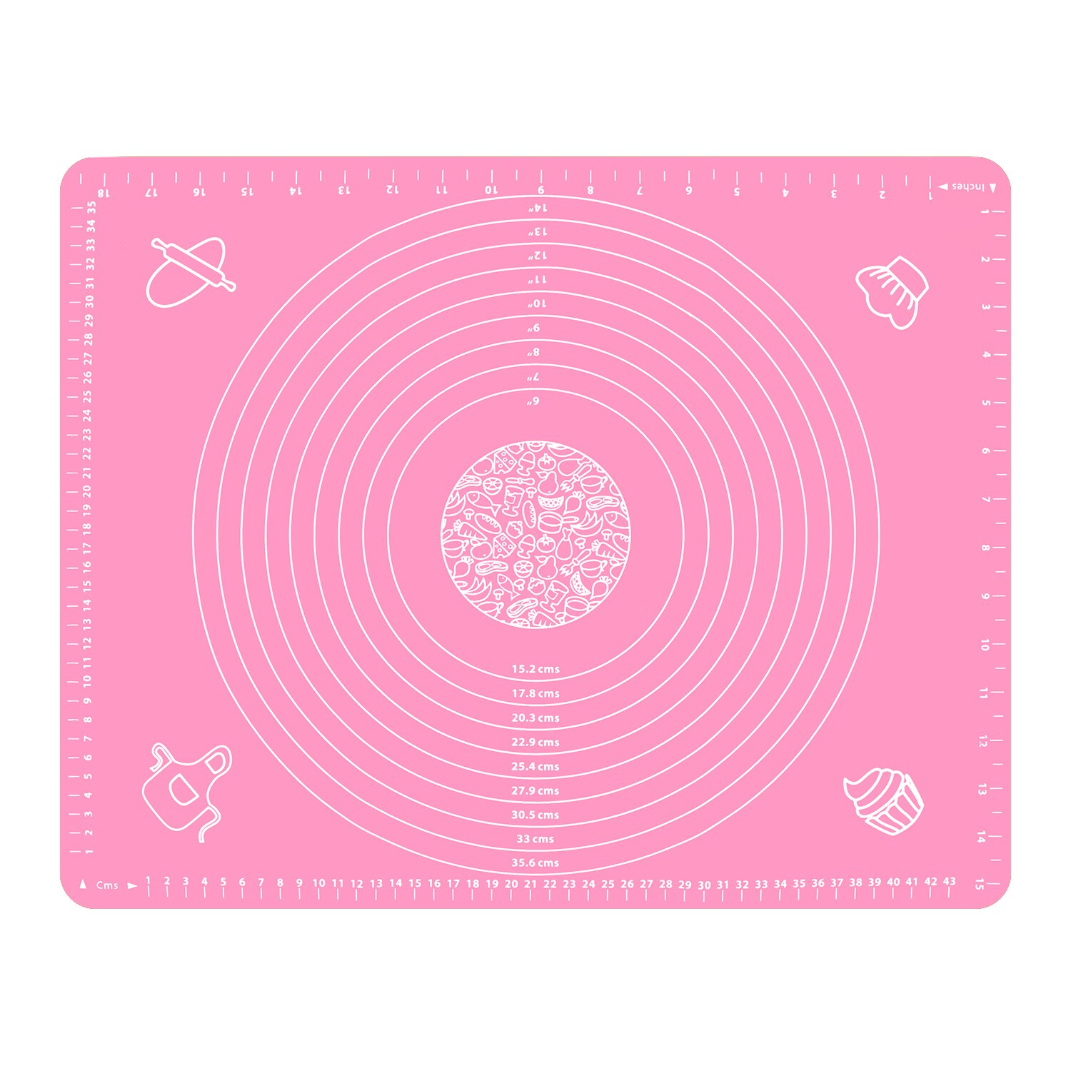 Thicken Silicone Kneading Dough Mat Scale Non-Stick Kitchen Baking Tool Cake Board Large Soft High Temperature Rolling Dough Pad