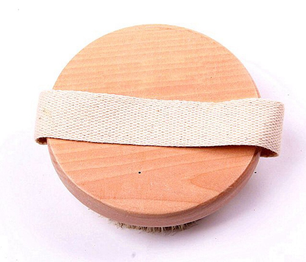 Cepillo de masaje cepillo para celulitis masajeador de espalda de limpieza Premium Cerda Natural de madera de baño ducha cuerpo piel seca, cepillo de Spa #40