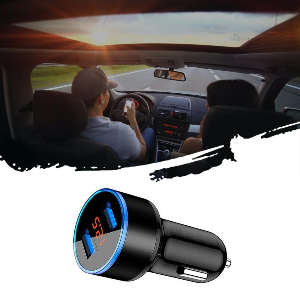 Quick Charge Mini Usb Autolader Dual Usb Snelle Lader Multifunctionele Usb Een Drag Twee Conversie Sigarettenaansteker Oplader