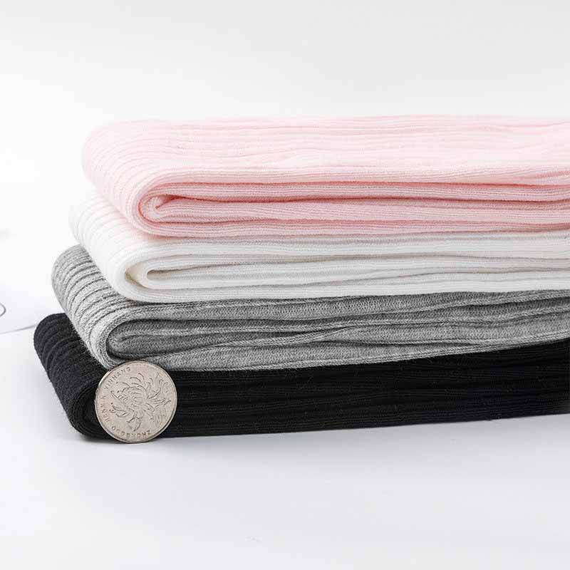 Herfst Dubbele Naald Kinderen Leggings Peuter Meisjes Kleding Gekamd Katoen Geribbelde Kinderen Leggings Zachte Gebreide Broek Voor Meisjes