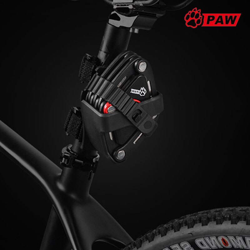 PAW bicycle lock anti-theft mountain bike lock folding lock strong security anti-theft bicycle lock heavy chain cable lock