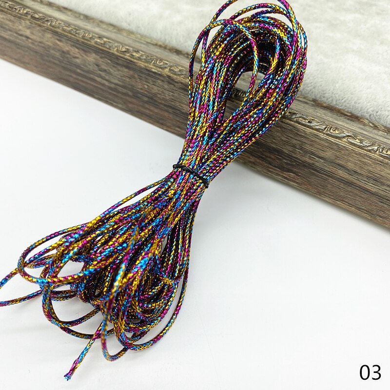 Ficelle dorée de 10 yards, ruban pour emballage de mariage et noël, corde décorative pour bricolage artisanal, fournitures de fête