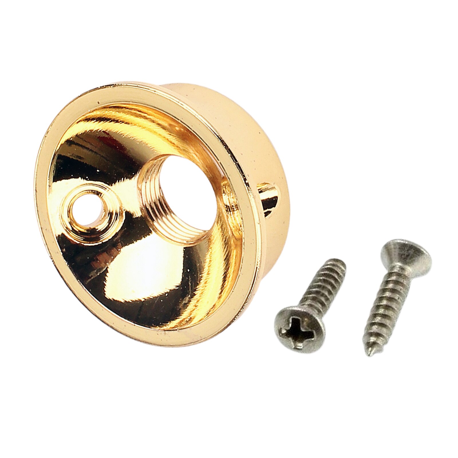 Electrosocket Jack Cup in Cromo + Viti per Chitarra Telecaster Electrosocket Jack Cup in Cromo + Viti per Chitarra Telecaster