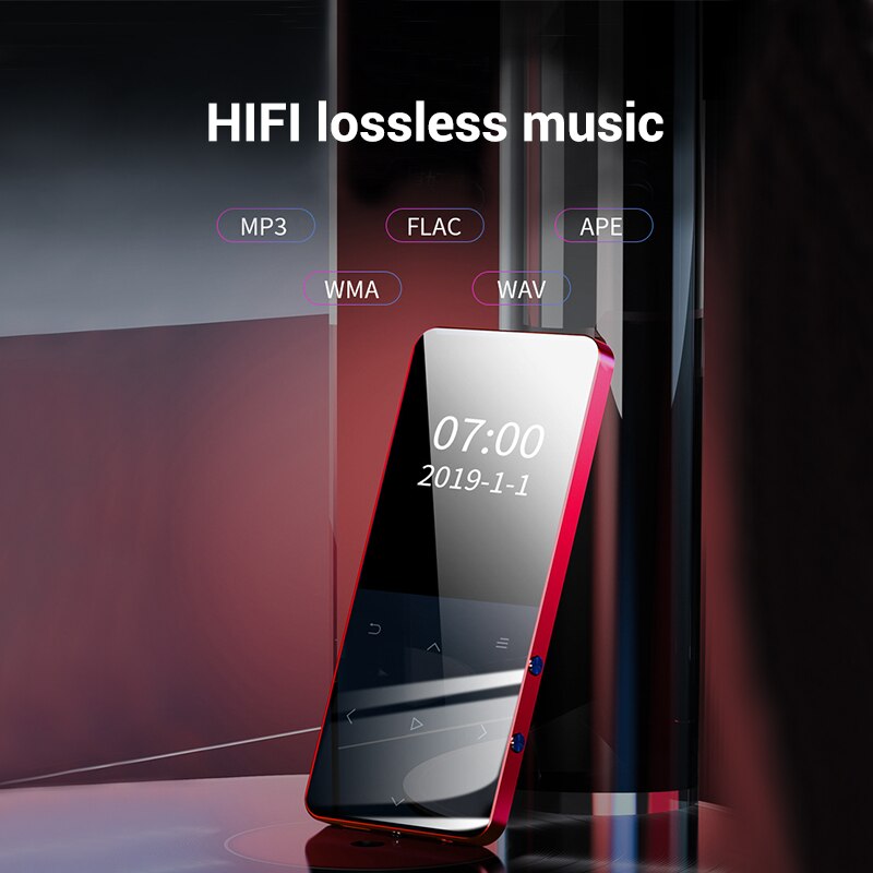 MP3 Player HiFi Lossless Sound Alloy Shell Music Player with E-reading Wireless Bluetooth Connection GK99