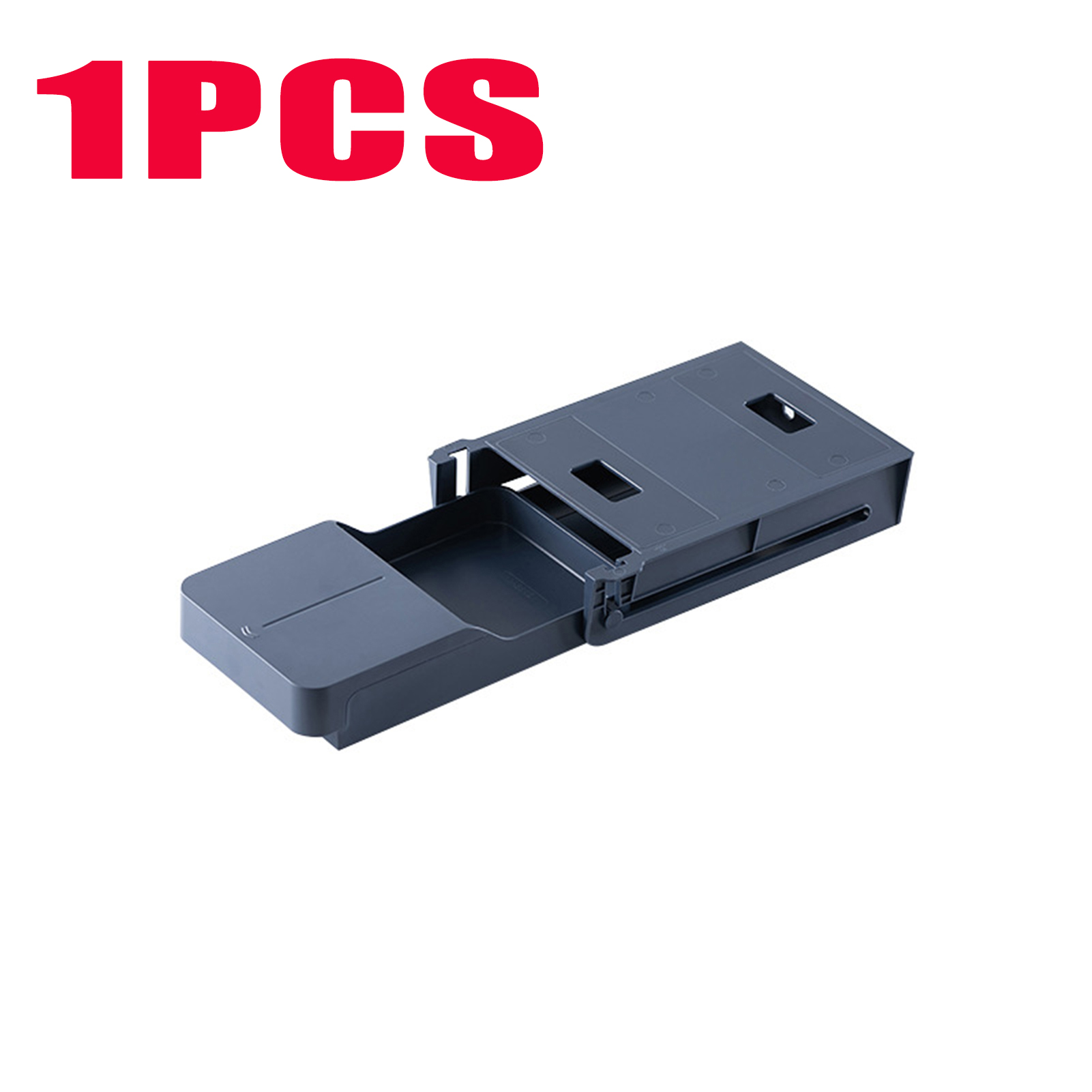 Self Stick Pencil Tray Under Desk Drawer Organizer Table Storage Box Self-adhesive Hidden Organizer Office Stationery Organizer: 1pcs 01 small