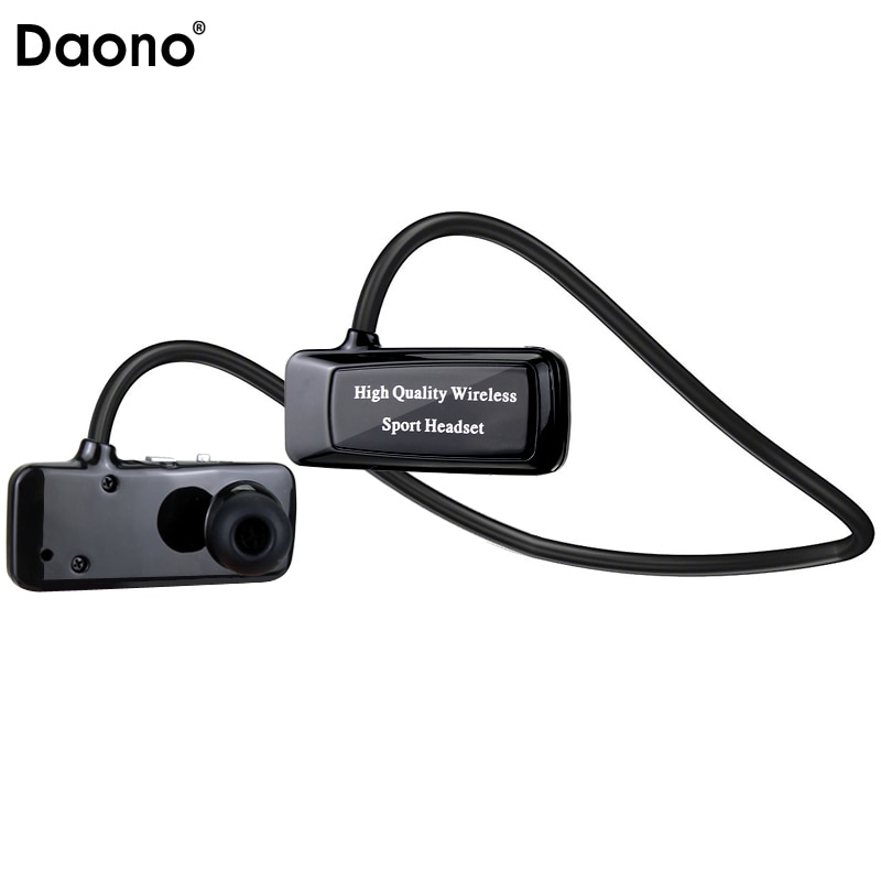 Daono F5 Bluetooth Mp3-speler Sport mp3-speler Draadloze Hoofdtelefoon Oortelefoon Ondersteuning Micro SD Tf-kaart Met FM