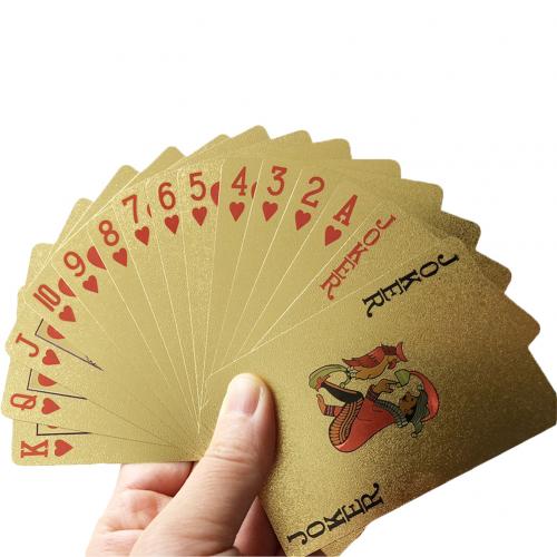 Waterdichte Dollar Patroon Folie Plated Collectible Speelkaart Poker Tafel Spel: Default Title