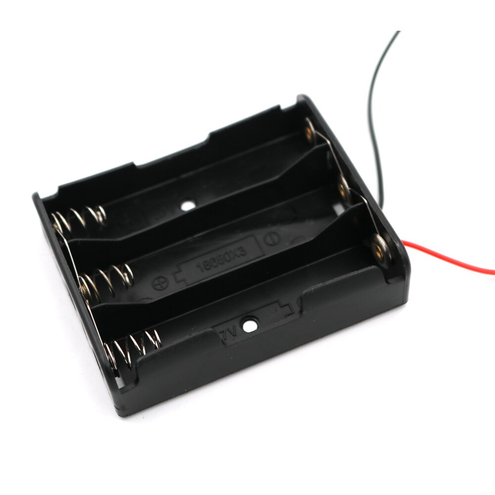 1p 2p 3p 4p serie parallelforbindelse 3.7 v 18650 lithiumbatteri 18650 batteriholderstik opbevaringsæske boks ledningskabel: 3p parallelle