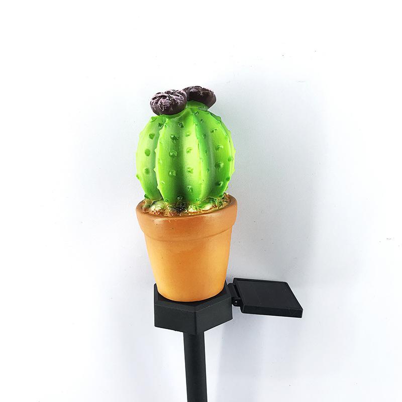 Solar LED Lawn Lamp Pineapple Cactus Shape Spike Light for Outdoor Garden Yard Ground Landscape Lamp