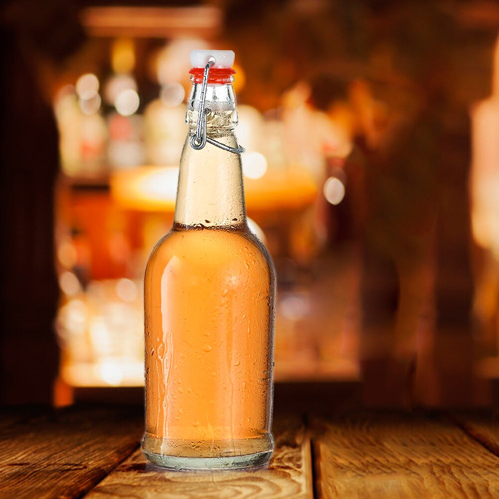 6 Pcs/2Pcs Cap Flip Top Stopper Transparant Drank Ronde Fruit Wijn Fles Rvs Vervanging Swing Top caps