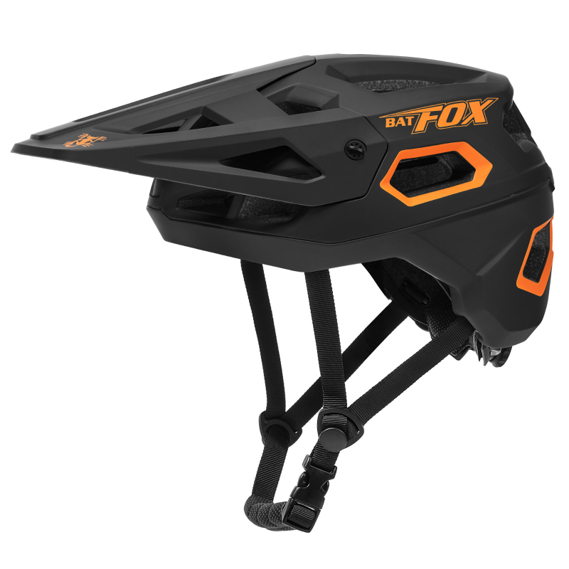 BATFOX 3/4 casco MTB todoterreno bicicleta ciclismo deportes carreras cuesta abajo casco de seguridad casco para hombres casco de ciclismo: l / Azul oscuro