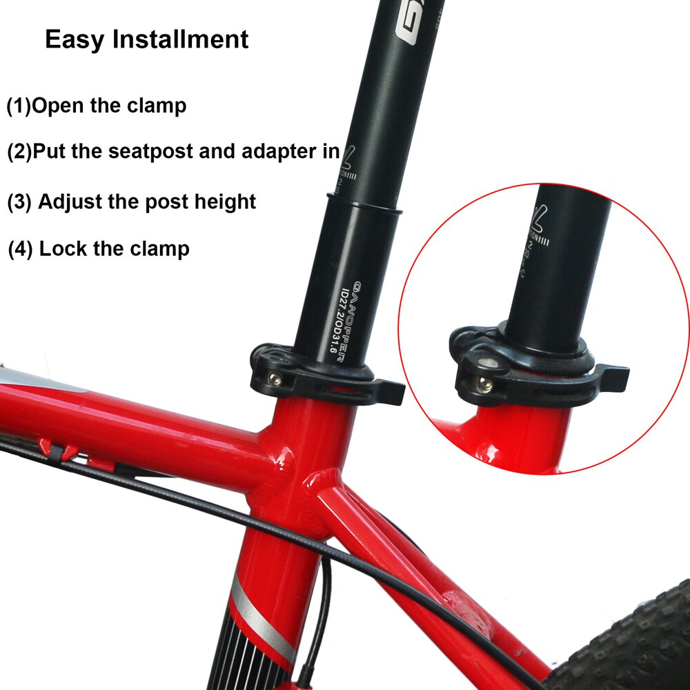 Bicycle Seatpost Sleeve Road Bike Seat Post Shim 22.2/25.4/27.2/28.6/30.0/30.4/30.9/31.6/31.8/33.9/34.9/36 Post Tube Adapter