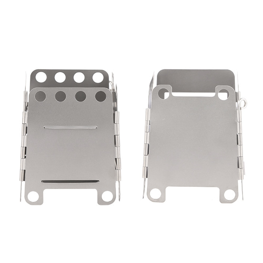 Titanium Camping Wood Stove Portable Outdoor Folding Lightweight Titanium Wood Stove Burning Picnic Alcohol Wood Stove