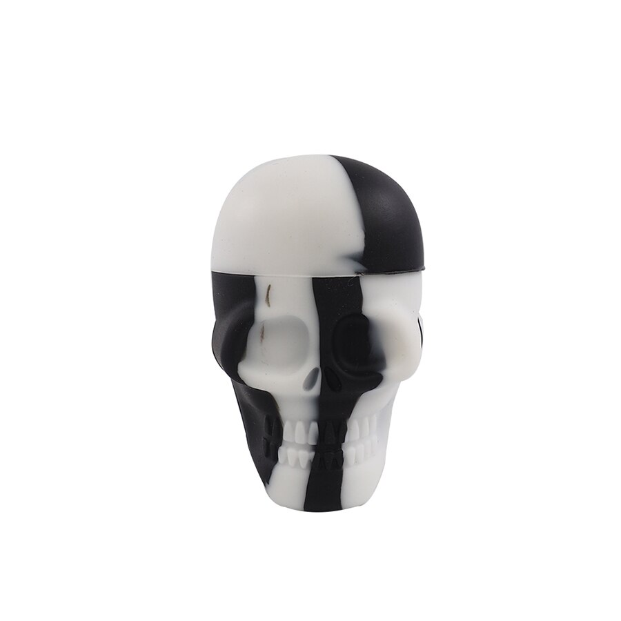 Pot de cire en Silicone pour Bho Dab, 15ml, concentré d'huile, pour crâne: white black