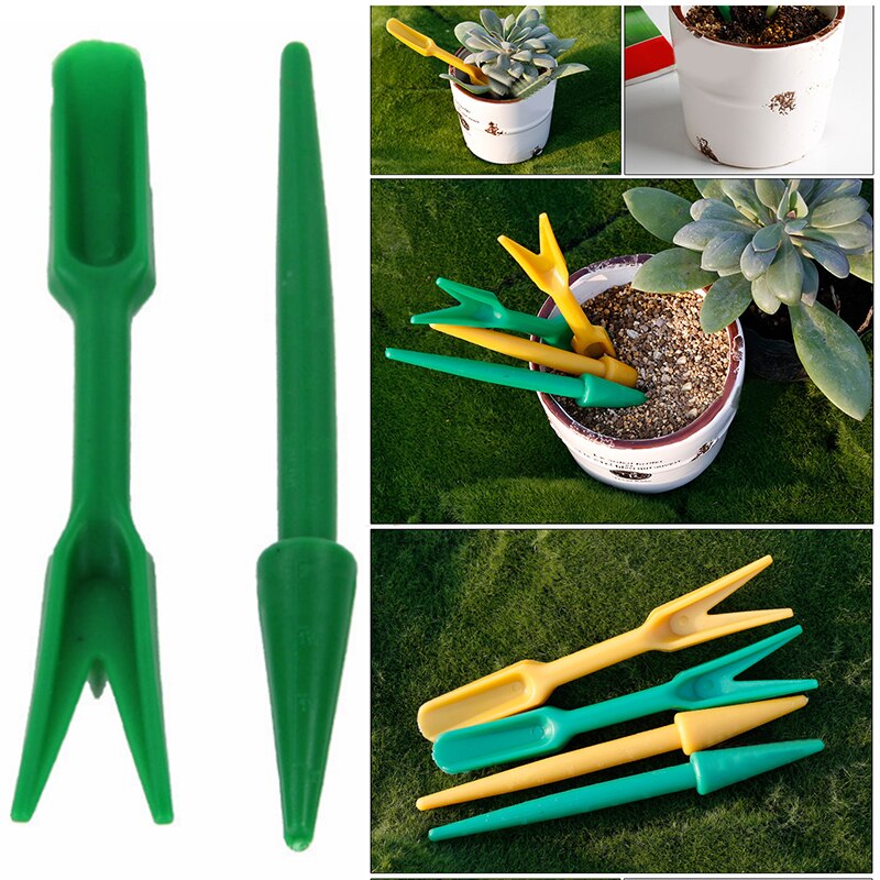 2pcs Garden Planter Kit Plant Sowing Tools Succulents Transplant Seedlings Planted Tool Bonsai Fertilizer Drilling Device