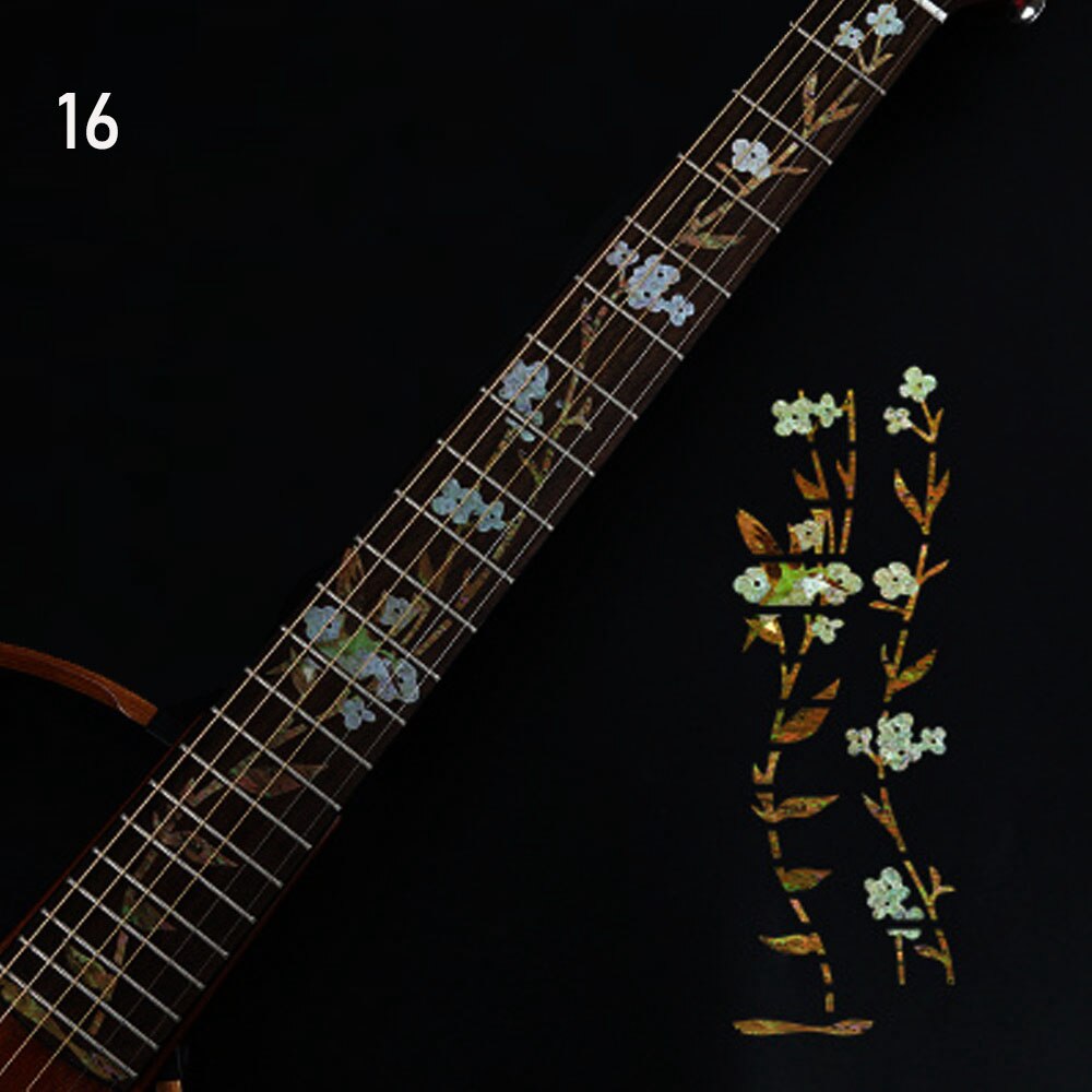 1PC gryf gitarowy ultra-cienki naklejka Bass dekoracyjny krzyż naklejki naklejki na Guitarra Instrument muzyczny część do gitary elektrycznej: MULTI