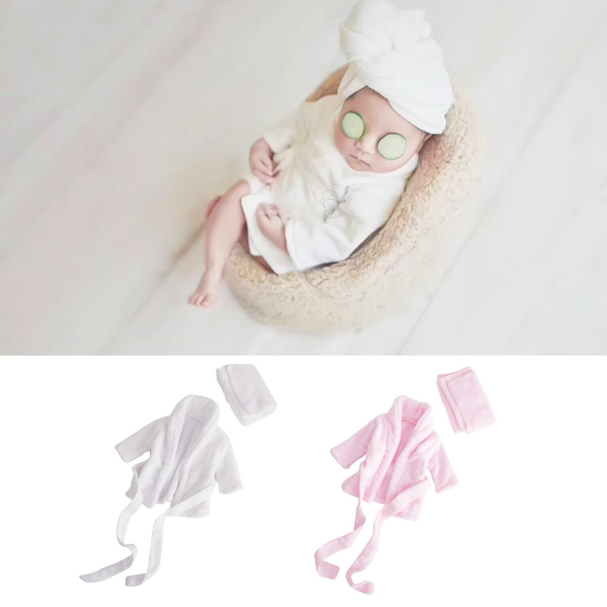 Puseky Foto bebe Pasgeboren fotografie kleding props sofa badjas studio schieten accessoires grappige baby kostuum