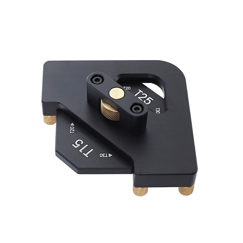 Woodworking 8 in 1 Corner Radius Template Jig Aluminum Alloy Radius Quick Jig Arc / T Angle Positioning Milling Templates