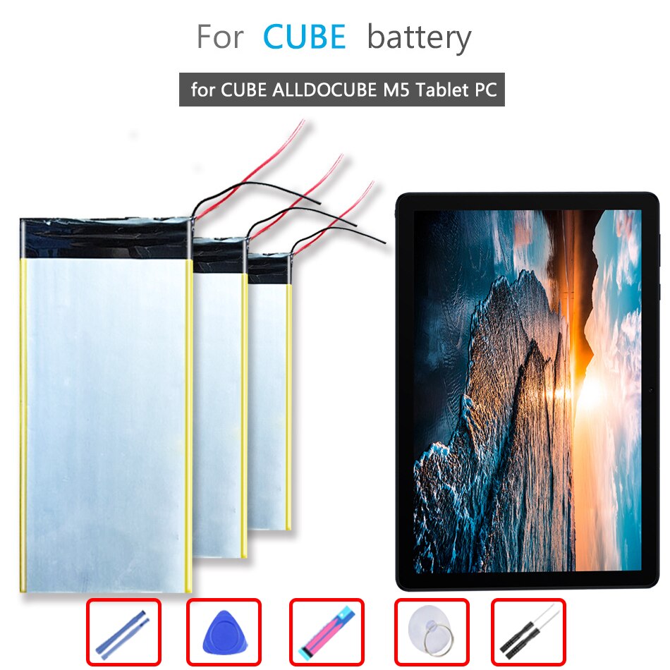 Batterij 6500Mah T1006-3280185 (2 Lijn) Voor Cube Alldocube M5 Tablet Pc Li-Ion Bateria