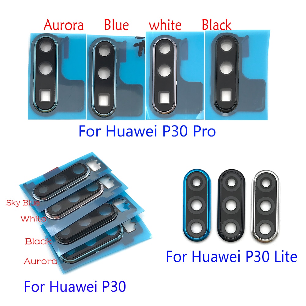 Original Rear Camera Glass Lens With Cover Frame Holder For Huawei P30 Lite P30 Pro Glass Lens With Repair Tools