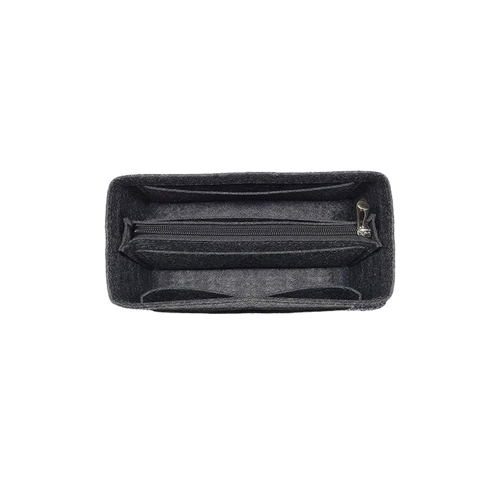 Durable Felt Handbag Insert Bag Portable Multi-Pocket Bag Organizer Travel Liner Bag for Birkin25/30/35: WHITE