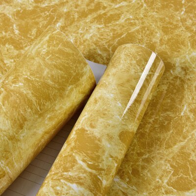 5m pvc vanntett kjøkken bakplate skap kontaktpapir vinyl selvklebende tapet benkeplate veggklistremerker hjemmeinnredning: Gul
