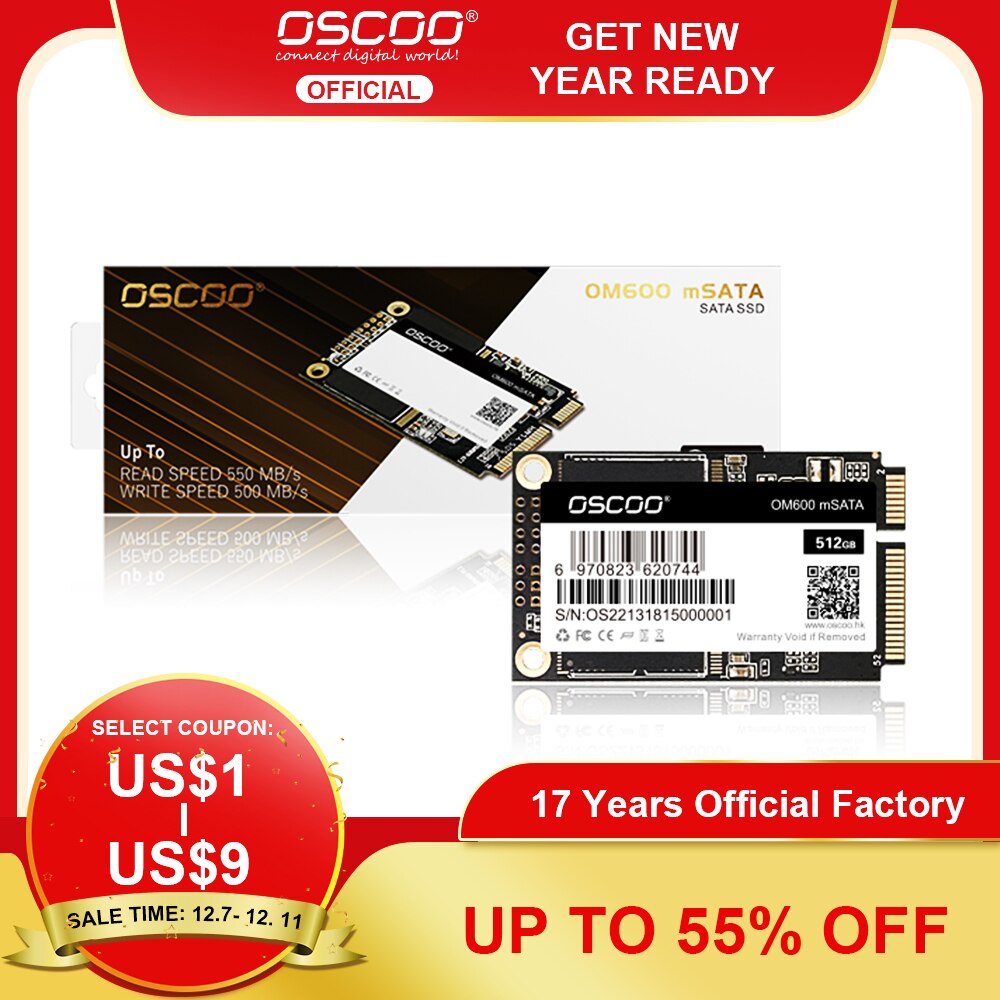 Oscoo Ssd 128Gb Mini Msata SATA3 256Gb 64Gb 512Gb 16Gb 32Gb Interne Ssd Harde schijf Voor Acer Ec 47 Tablet Laptop Desktop Pc