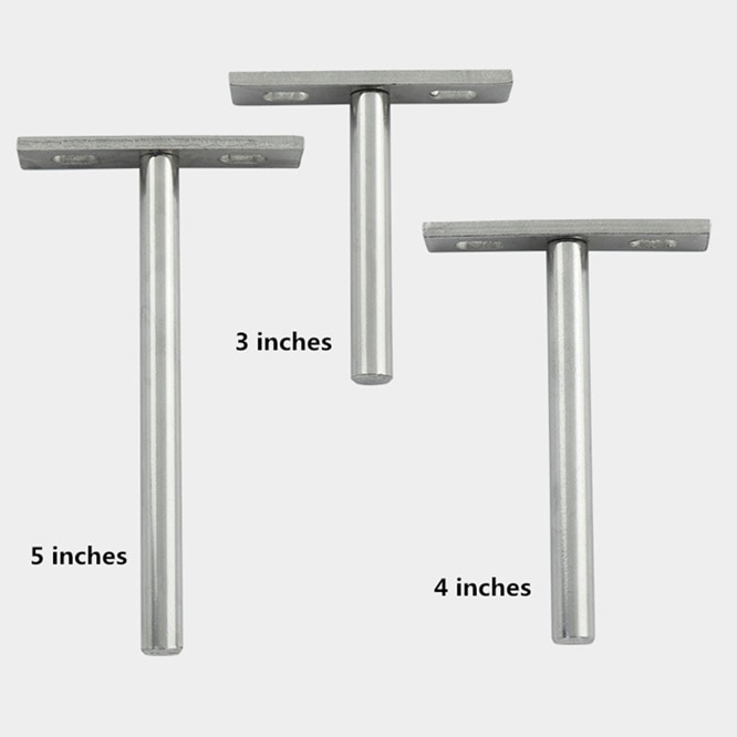 High support Heavy Tool 3/4/5 inch Concealed Floating Wall Shelf Support Metal Brackets Home improvement supplies