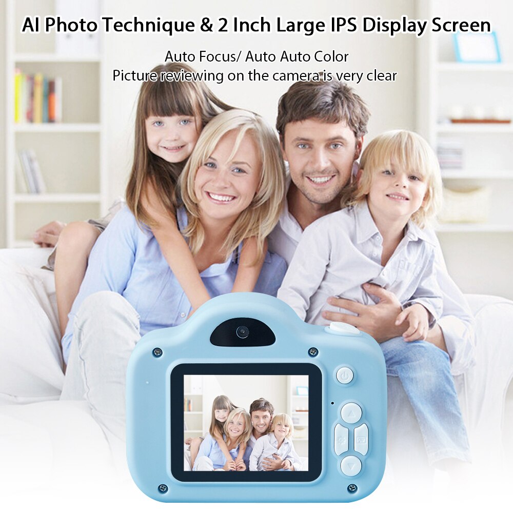 Kids Digital Camera Mini Video Camcorder 1080P High Resolution with 13MP 2 Inch IPS Display Screen Christmas for Boys Girls