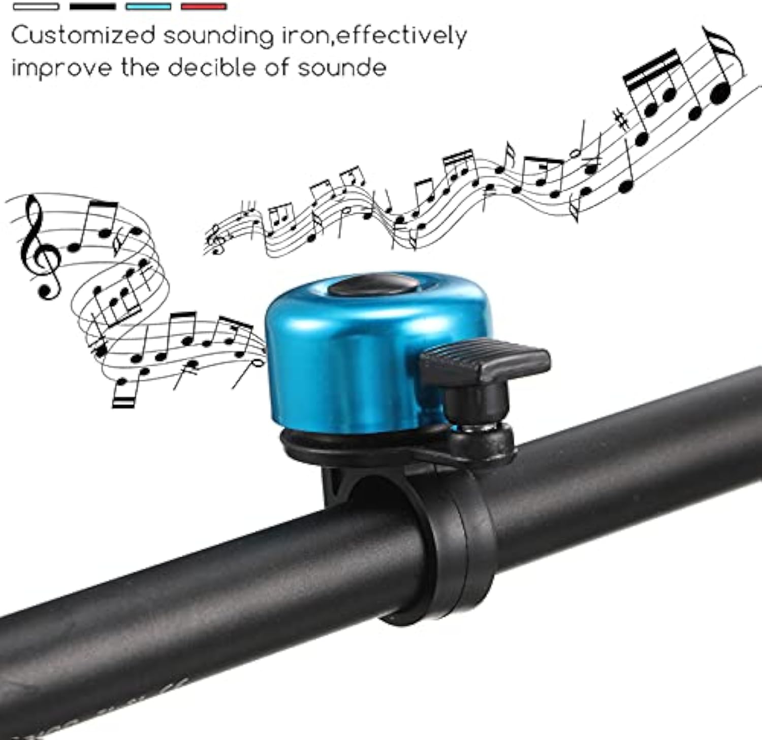 Cykelklockor, cykelklockor för mountainbikestyren högljudda, skarpa, klara aluminiumcykelringklockor för vuxna, barn, pojkar, tjejer