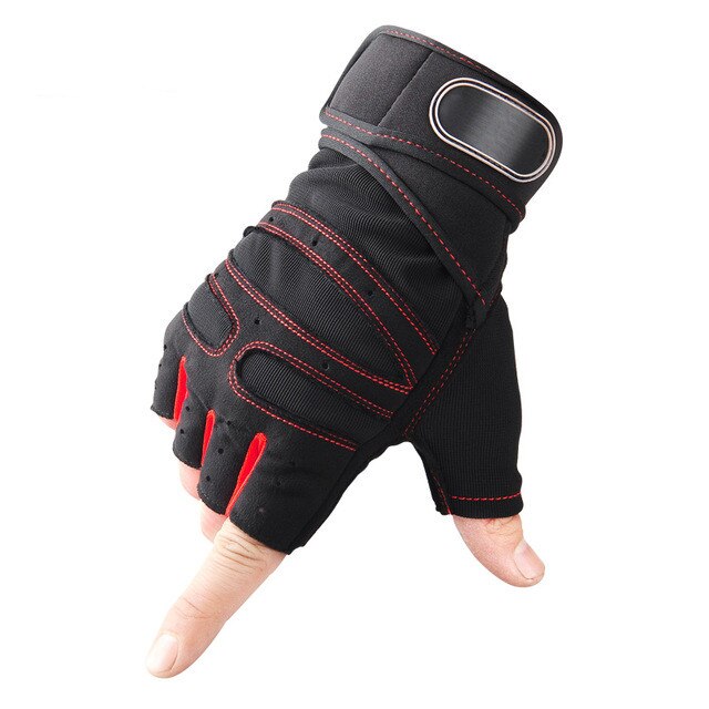 Gant de gymnastique Fitness gants de musculation musculation entraînement Sport exercice Sport entraînement gant pour hommes femmes gants d'arthrite: red / XL