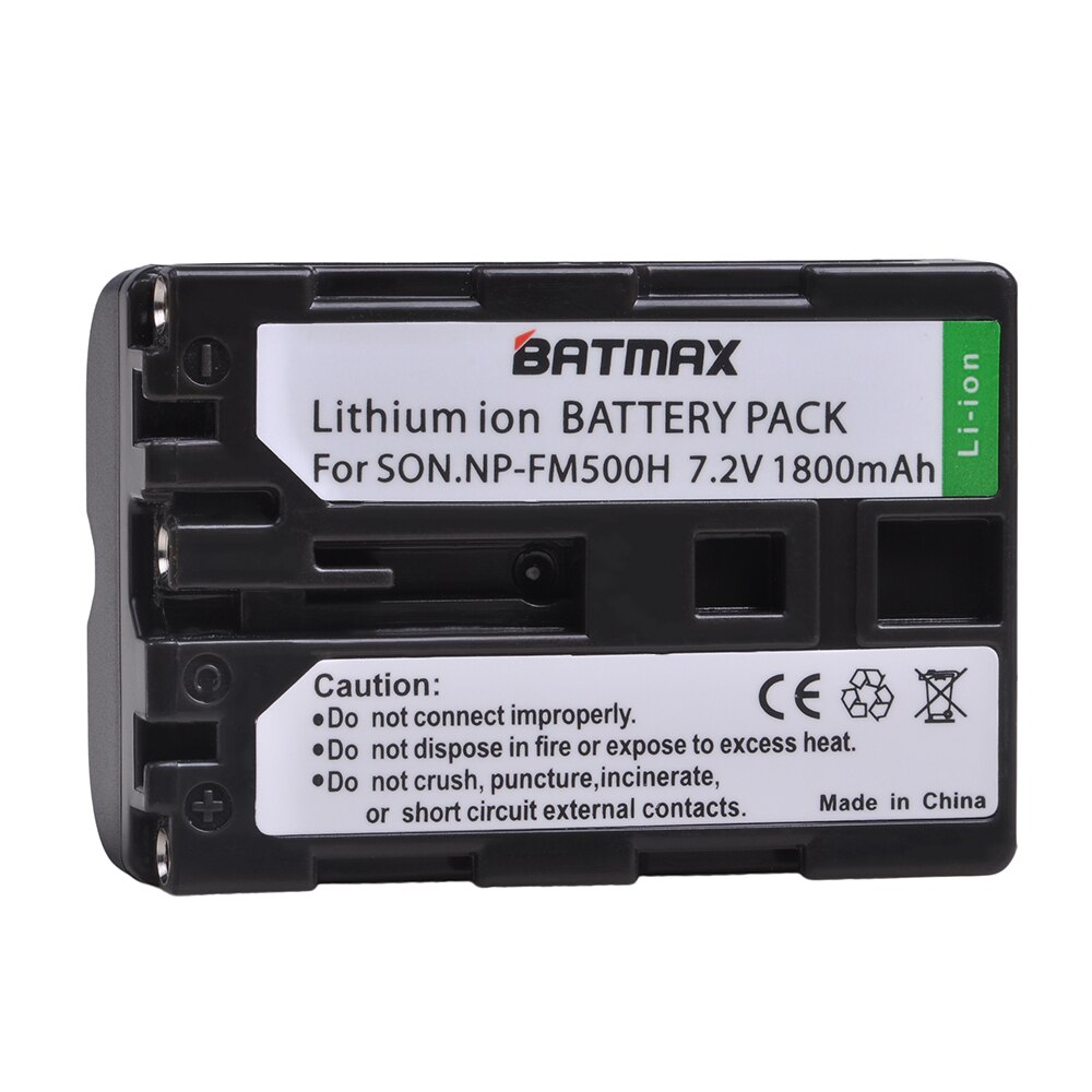 2 uds. NP-FM500H batería NP FM500H para Sony Alpha A58 DSLR-A350A300/A350/A450/A500/A550/A560/A580/A700/A99/A850 SLT-A57(2 unidades): 1Pc