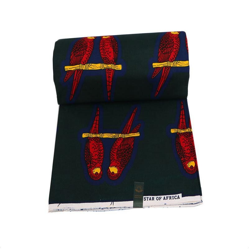 Goud Kleur Vogels Gedrukt DIY Polyester Stof Engeland Stijl Naaien Stof Voor Diy Kleding Maken Materialen