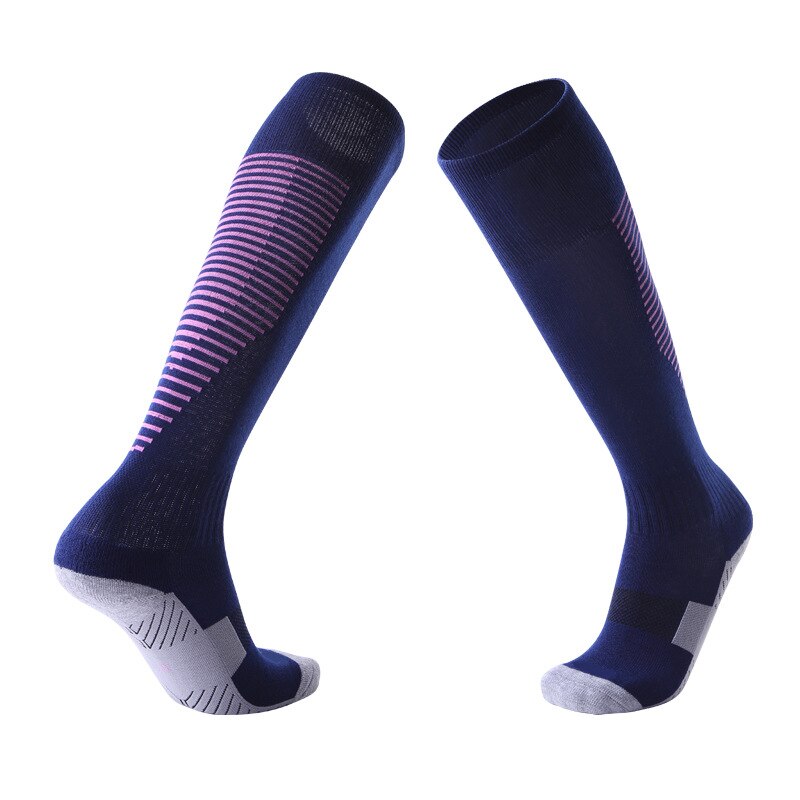 Adult Motocross Socks Non-slip Over The Knee Football Socks Thick Towel Bottom Socks Sweat-absorbent Wear Sports Socks: C1-14