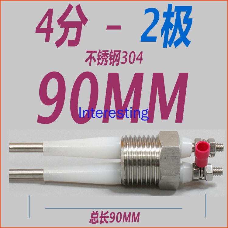 4-point 2-pole Single Pole Bipolar Stainless Steel Boiler Water Level Electrode Liquid Level Probe Induction Rod Sensor