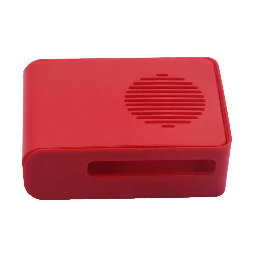 Raspberry Pi 4 ABS CaseBox Enclosure Shell for Raspberry Pi 4 Model B Pi 4B Pi4 (Installable fan): Red