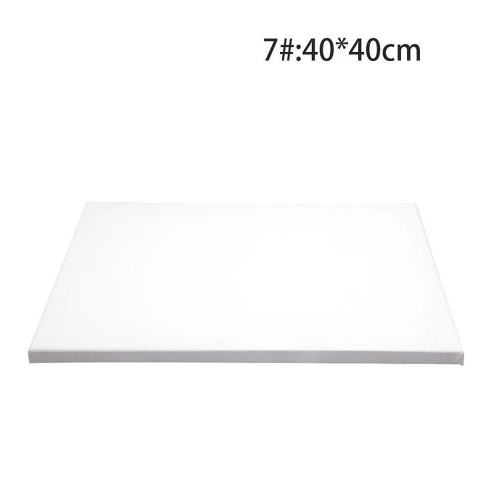 1Piece White Cotton Blank Square Artist Canvas For Canvas Oil Painting DIY Wooden Board Frame For Primed Oil Acrylic Paint: 7 40 40cm