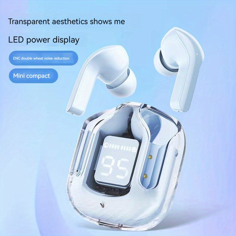 Auriculares inalámbricos originales con Bluetooth, cascos transparentes de alta fidelidad con pantalla Digital LED y sonido estéreo para Xiaomi
