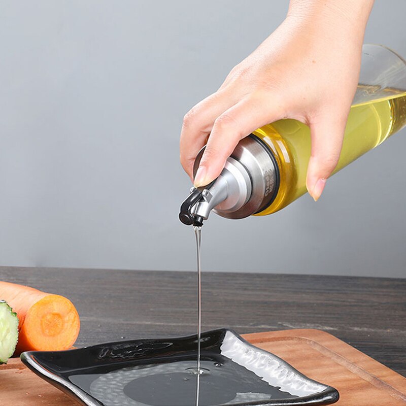 oil bottle dispenser Olive oil bottle sprayer soy sauce ingredient dispenser ASB lock leak-proof stopper flip cap bottle stopper