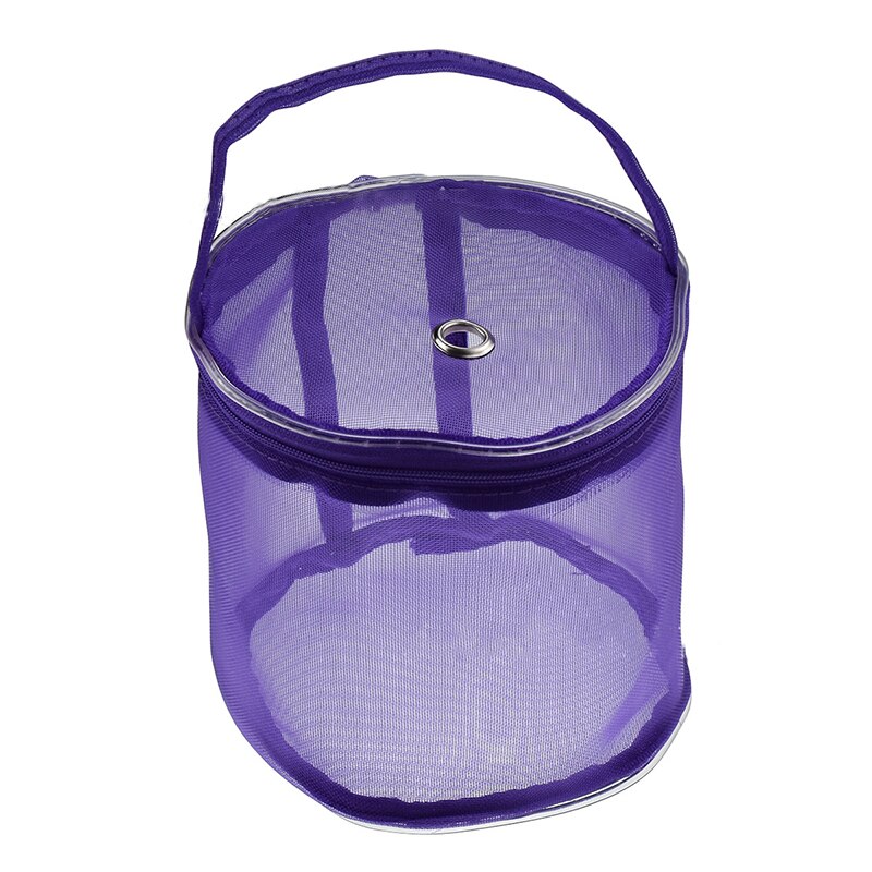 Sac rond pour fils à tricoter | Sac rond à tricoter, aiguilles à tricoter, fil, fourre-tout organisateur bricolage, panier de rangement de laine, accessoires d'outils de couture: PP