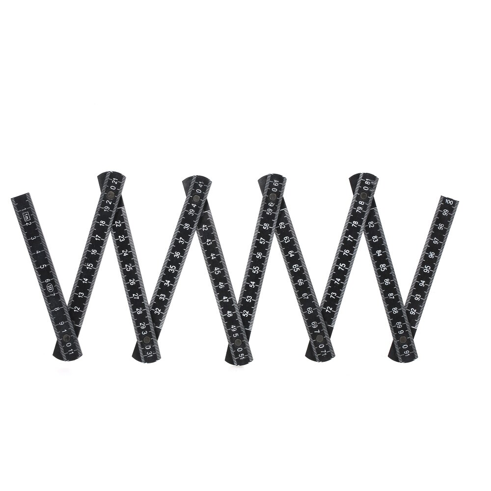 1M 2M Slide Ten-Parts Fold Up Rulers Folding Versatile Inside Reading Carpenter's Ruler Education Meter Measuring Tool